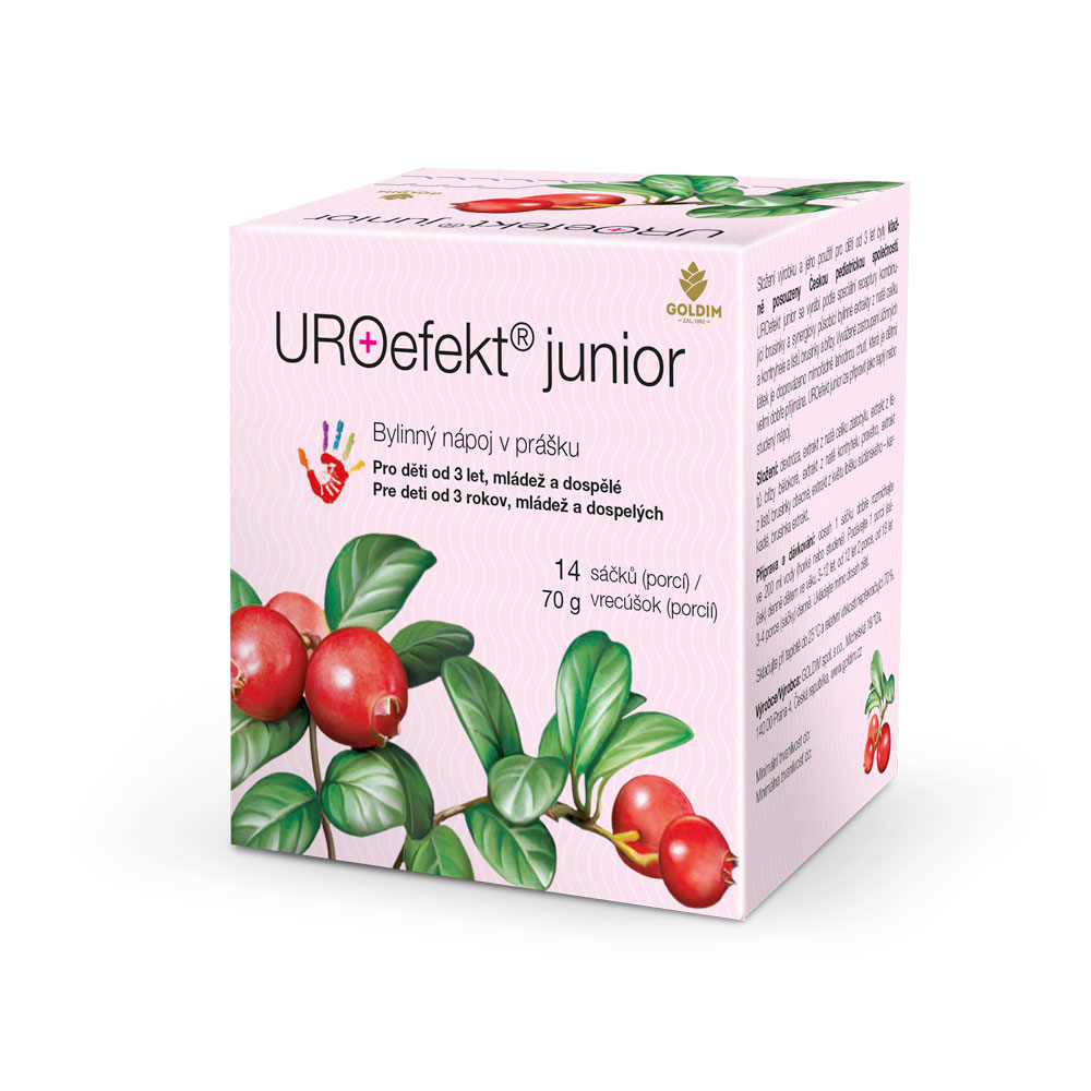 Levně Uroefekt Junior s extrakty z bylinek a brusinek Zvolte variantu: 3x14 porcí
