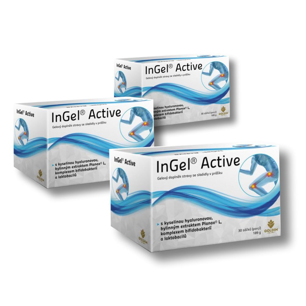 Levně InGel Active kloubní výživa s kyselinou hyaluronovou a probiotiky Zvolte variantu: 3x30 sáčků