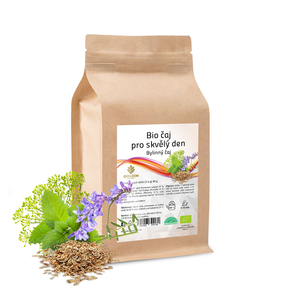 Levně Bio čaj bylinný pro skvělý den 60 sáčků x 1,5 g