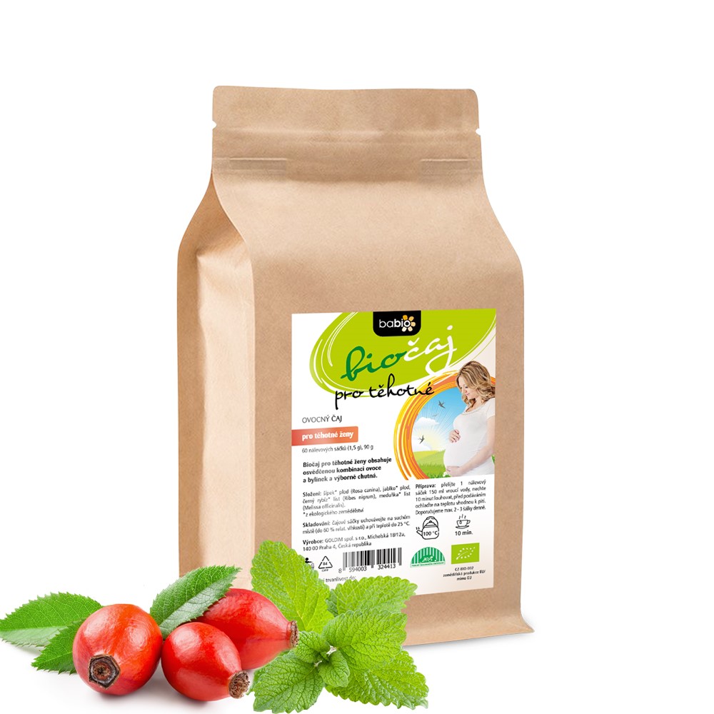 Levně Bio čaj ovocno-bylinný pro těhotné ženy 60 sáčků x 1,5 g