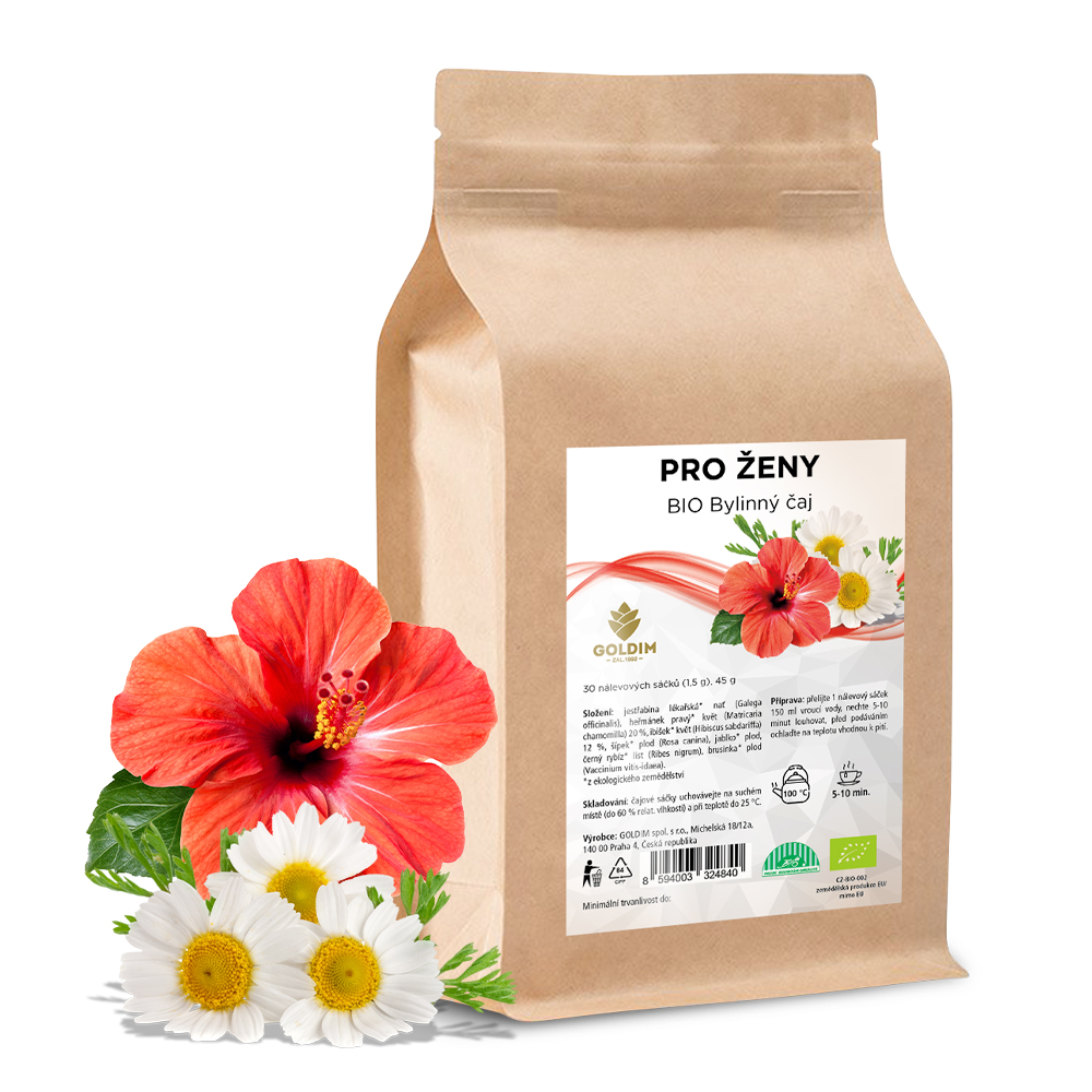 Levně Bio čaj ovocno-bylinný Pro ženy 30 sáčků x 1,5 g