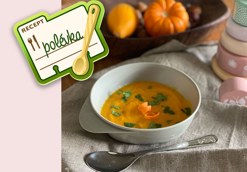 Zdravý a lahodný batátovo-mrkvový krém