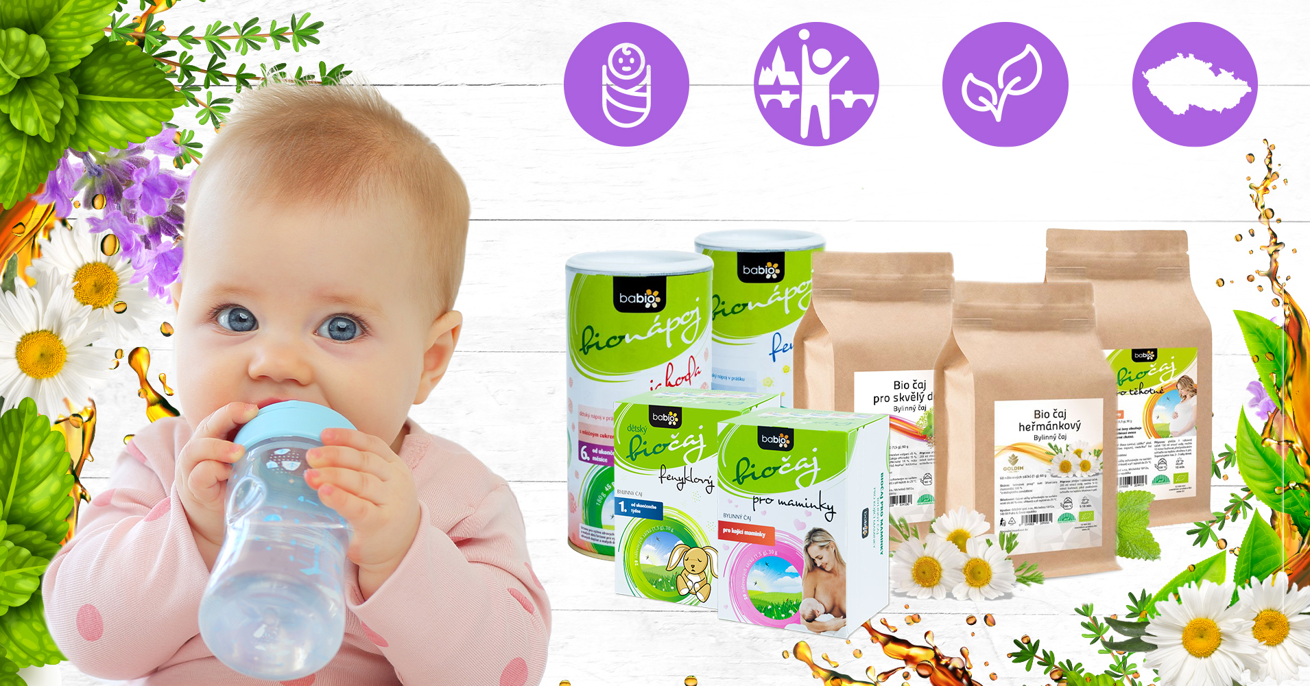 Všetko o BIO čajoch a nápojoch BABIO