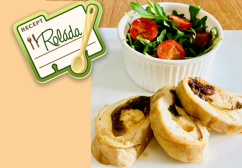 Kuracia roláda so sušenými paradajkami a mozzarellou