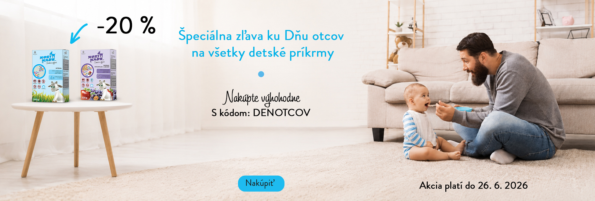 Deň otcov -Zľava 20% na príkrmy