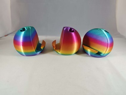 Barevná bowlingová koule - držák na telefon a stojan na tužky