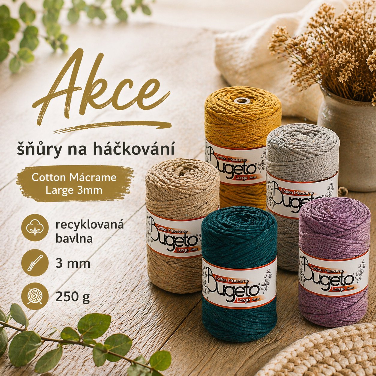 Cotton Macrame large 3mm