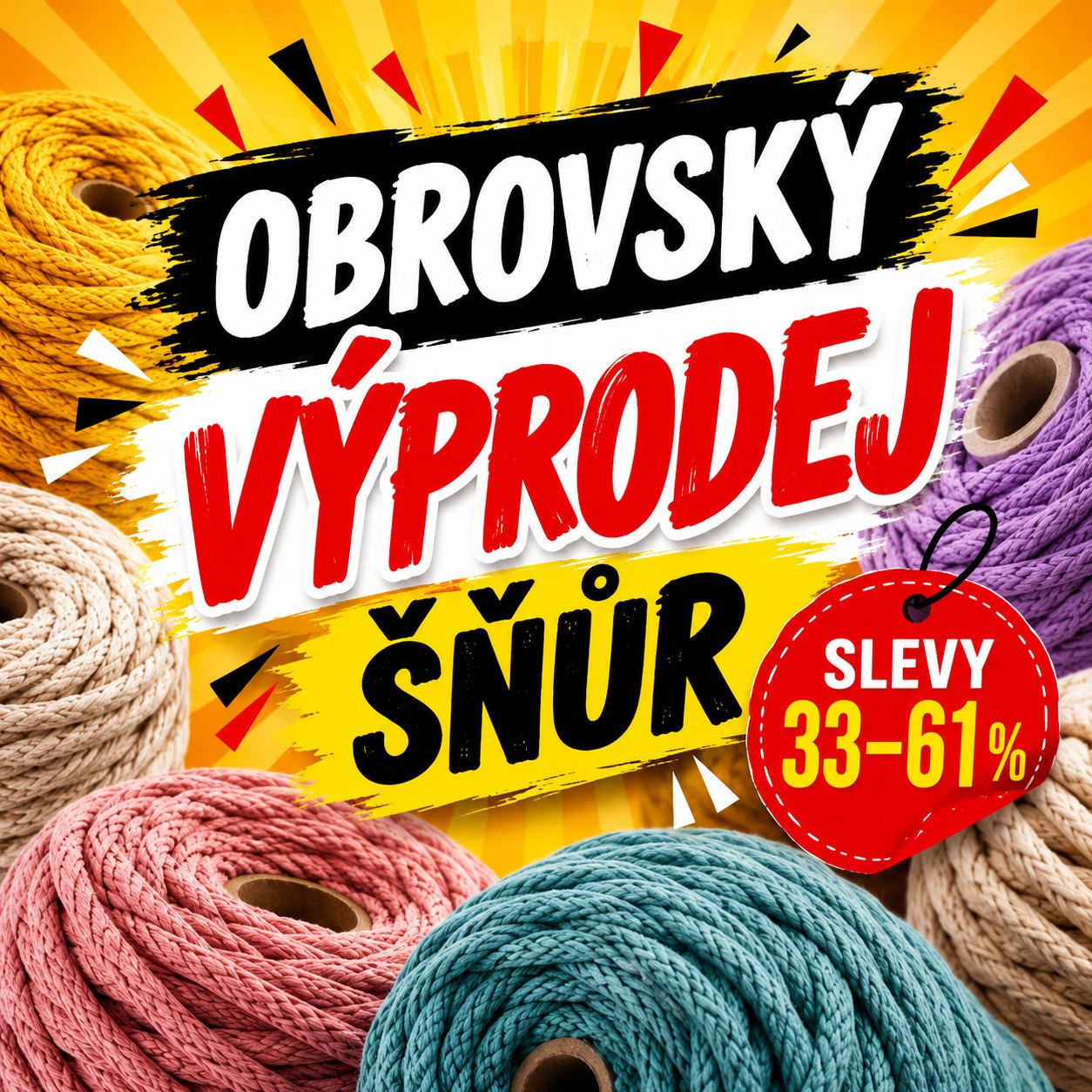 Výprodej šňůr