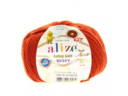 Cotton Gold Hobby cihlová 36