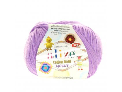 Cotton Gold Hobby světle fialová 43