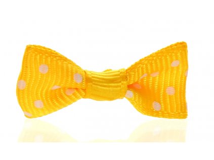 Mašlička puntík sytě žlutá