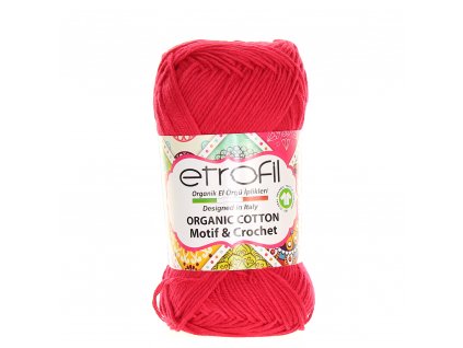 Organic Cotton červená EB059