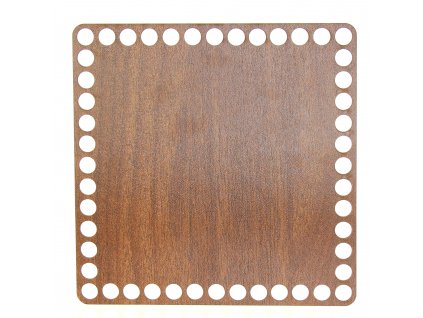 Dno na košík walnut, čtverec 17cm