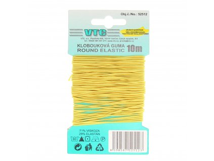 Klobouková guma žlutá