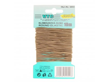 Klobouková guma béžová