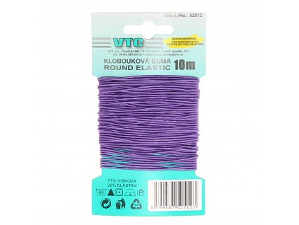 Klobouková guma fialová