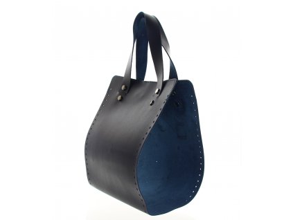 Polotovar na výrobu tašky tmavě modrý