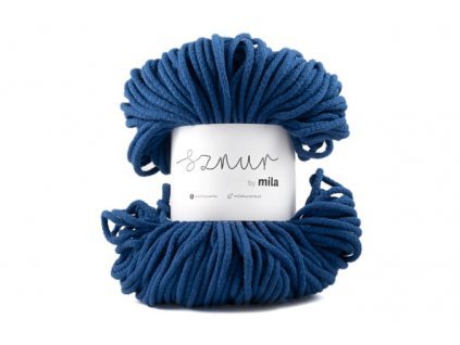 2995 bavlnena snura mila 5mm modra tmava