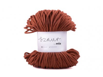 2974 bavlnena snura mila 5mm medena