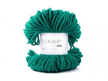 3046 bavlnena snura mila 5mm smaragdova