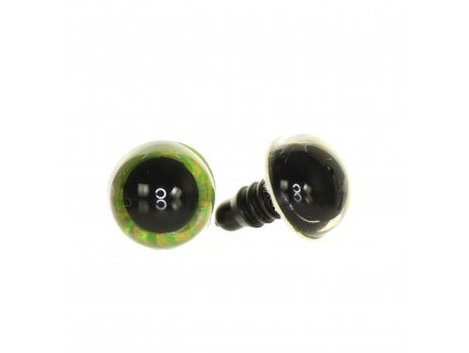 59109 OCI METALICKE SVETLE ZELENE 12MM