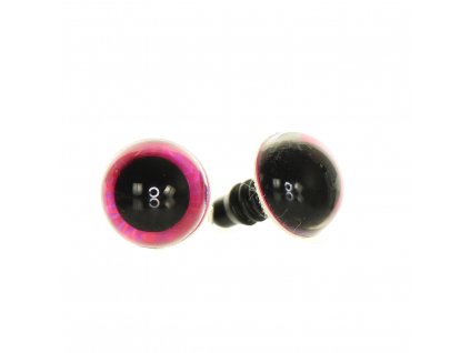 59111 OCI METALICKE BARBIE RUZOVA 12MM