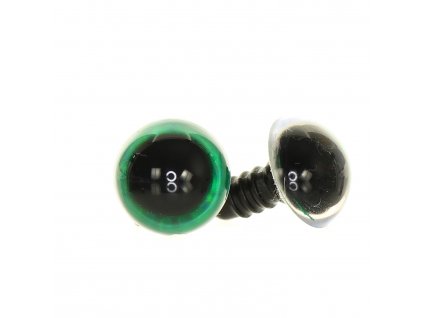 59302 OCI METALICKE ZELENE 15MM