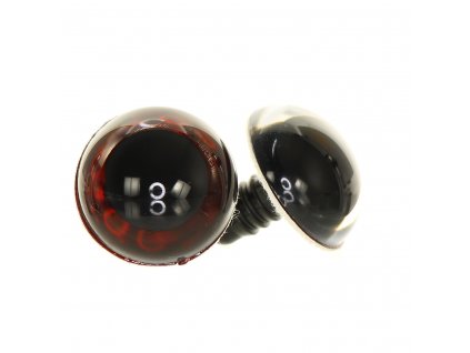 59612 OCI METALICKE HNEDE 20MM