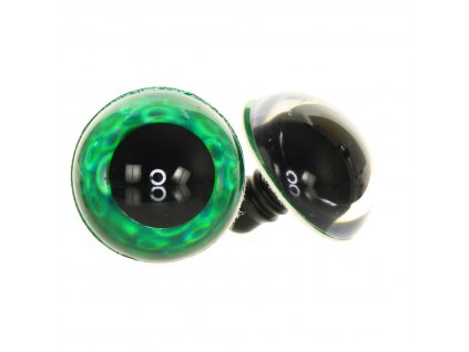 59802 OCI METALICKE ZELENE 24MM