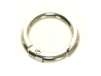 3209 KARABINA STRIBRNA KROUZEK 25MM