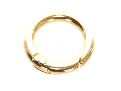 3208 KARABINA ZLATA KROUZEK 25MM