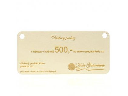 DARKOVY POUKAZ 500