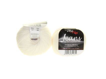 Jeans bílá 8002