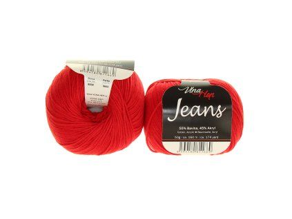 Jeans červená 8008