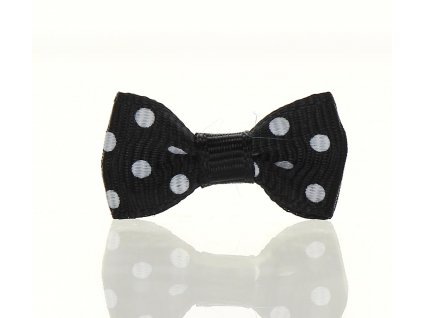 Mašlička puntík černobílá