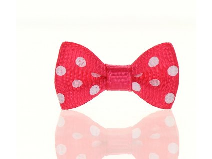 Mašlička puntík malinovobílá