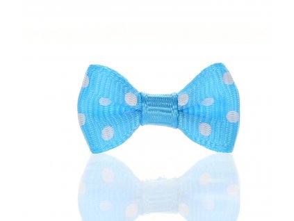 Mašlička puntík tyrkysová