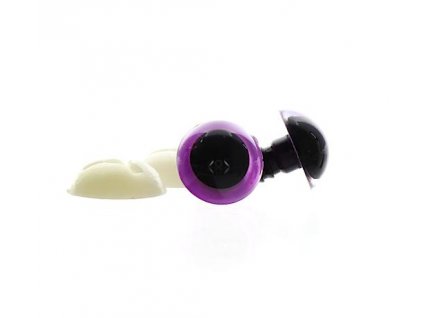Oči fialové 15 mm