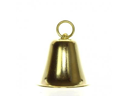 Zvoneček kovový zlatý 25 mm