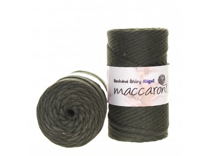 Bavlněné šňůry 5 mm tmavě zelená 23-802D