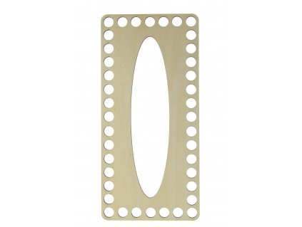 Víko na kapesníky, obdélník 21x10cm