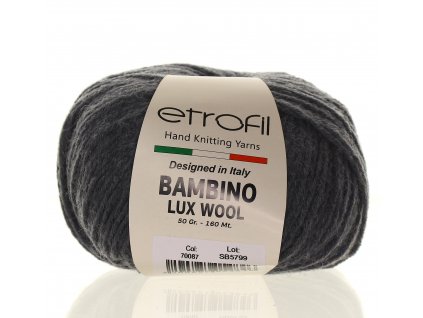 Bambino Lux Wool středně šedá 70087