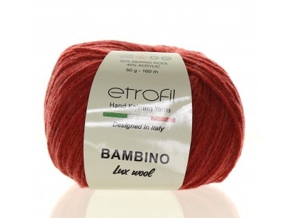 Bambino Lux Wool cihlová melange 70313