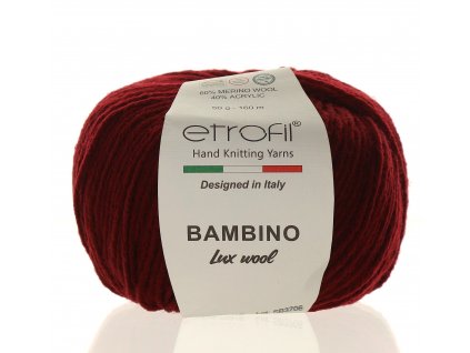 Bambino Lux Wool tmavě červená 70316