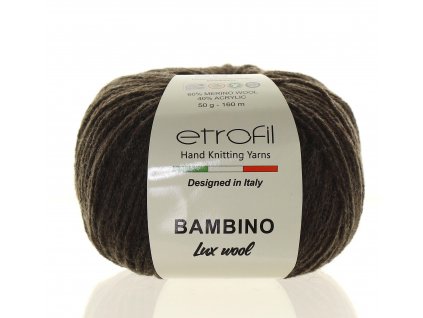 Bambino Lux Wool středně kávová 70701