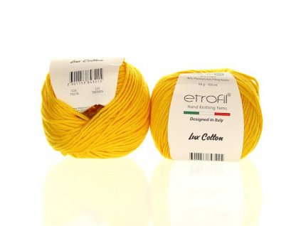 Lux Cotton sytě žlutá 70219