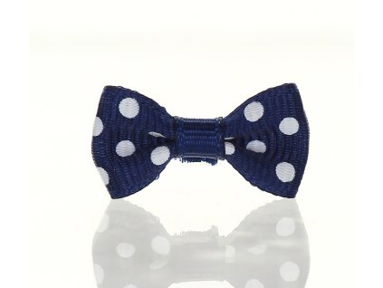 Mašlička puntík tmavě modrá