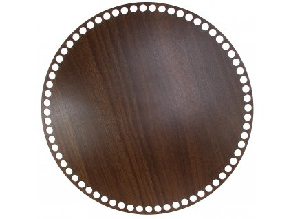 Dno na košík walnut, kruh 30cm