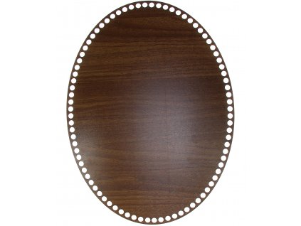 Dno na košík walnut, oválné 43x32cm