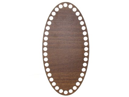 Dno na košík walnut, oválné 12x24cm
